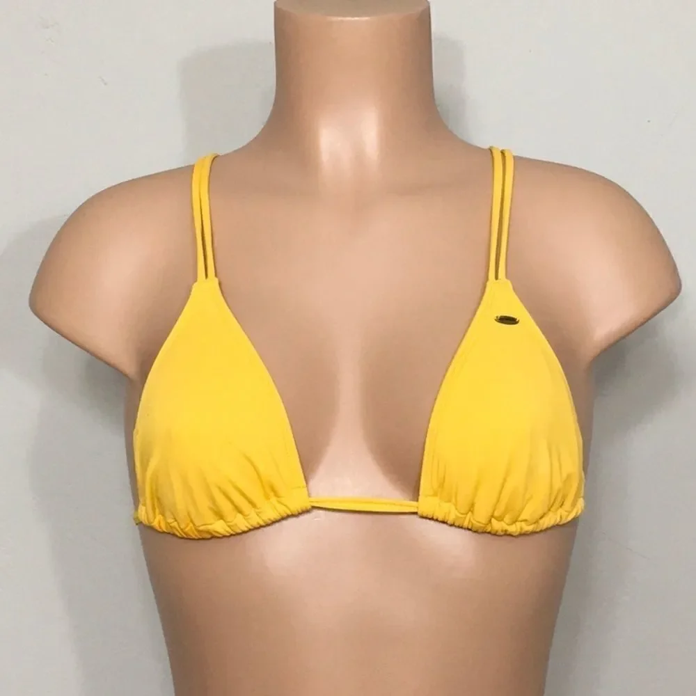 O’Neill golden yellow strappy bikini set. NWT